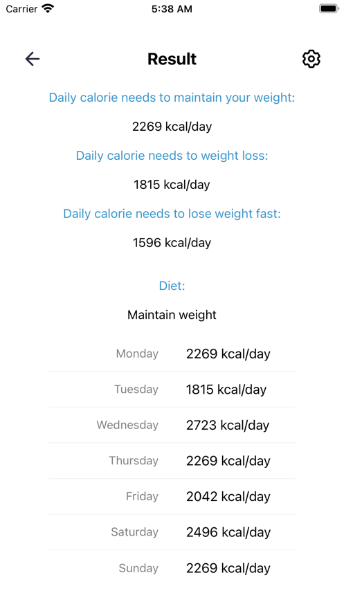 卡路里计算app