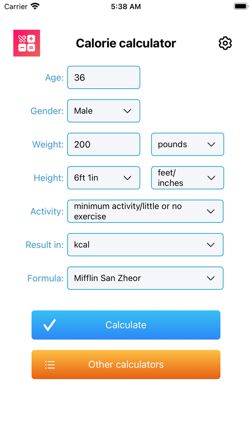 卡路里计算app