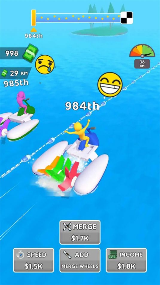 水上竞速ASMR游戏