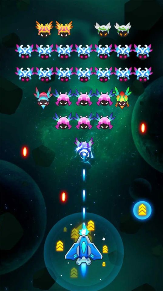 昆虫入侵者太空射手游戏