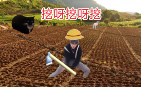 在小小的花园里面挖呀挖呀挖表情包