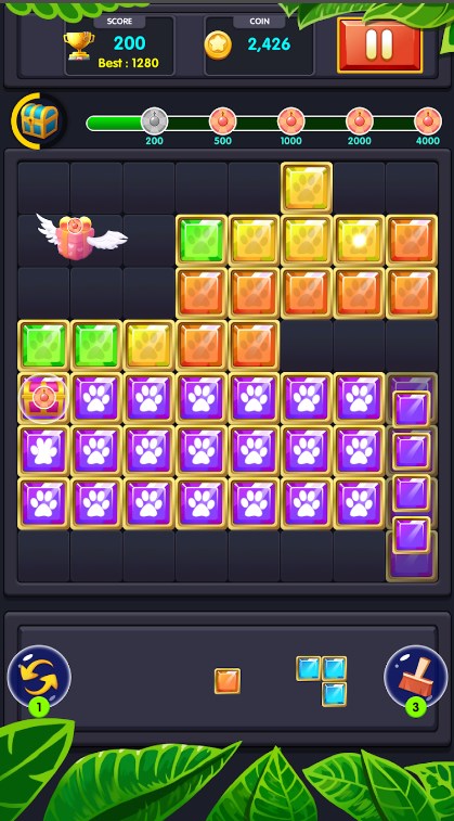 方块拼图经典宝石消消游戏