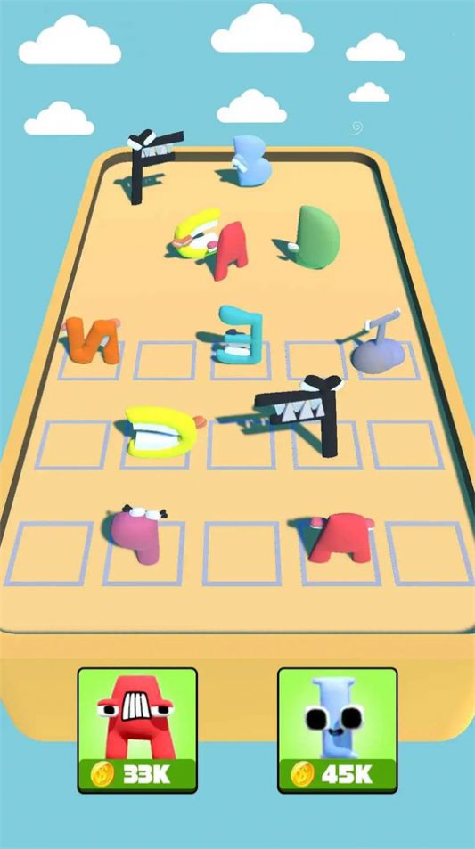 合并字母3D奔跑游戏