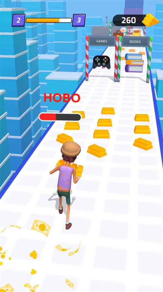 金钱奔跑3D游戏