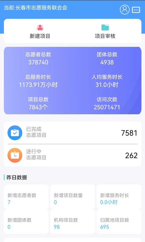 志愿服务管理端app