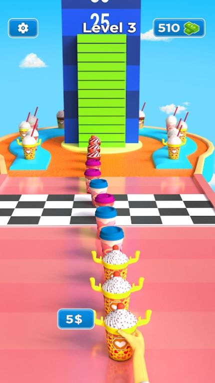 咖啡堆栈跑3D游戏