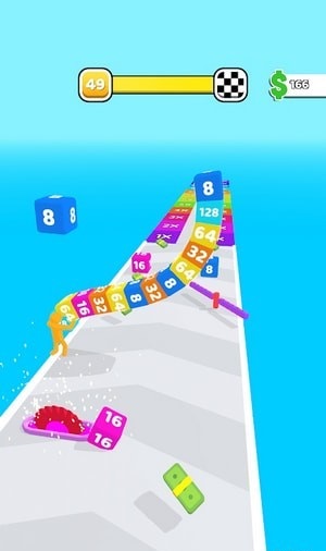 2048方块跑游戏