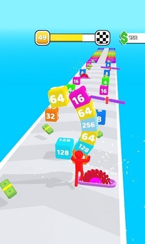 2048方块跑游戏
