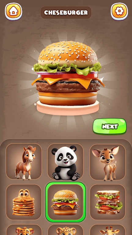 动物与美味食物游戏