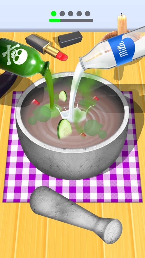 DIY面膜化妆游戏