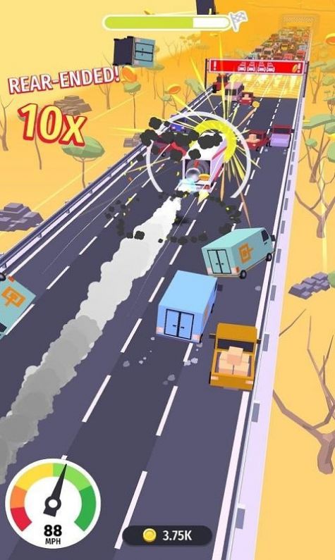 横冲直撞粉碎公路游戏