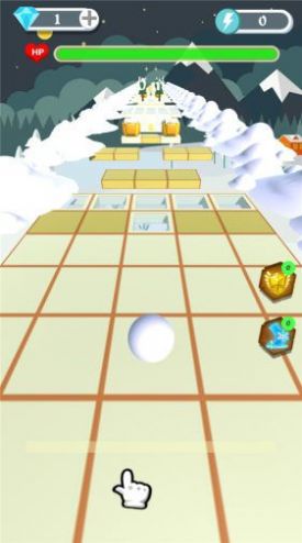雪球滚动游戏
