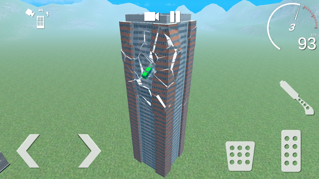 汽车与建筑物的破坏游戏