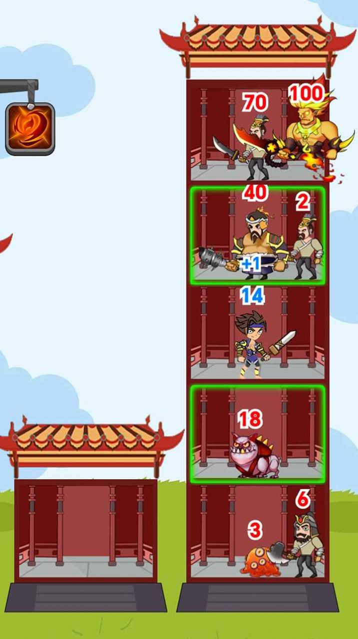 爬塔英雄闯关游戏