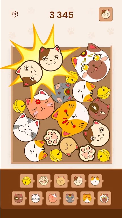 可爱的猫咪拼图游戏