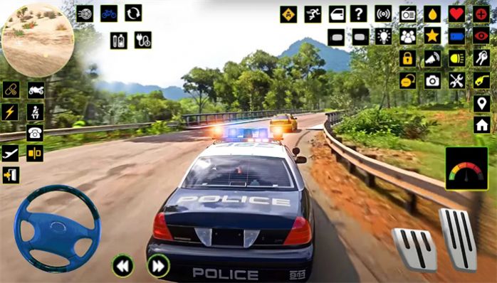 高速公路警车追逐游戏