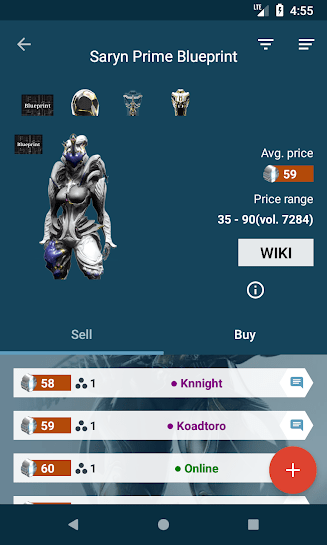 warframe market手机app
