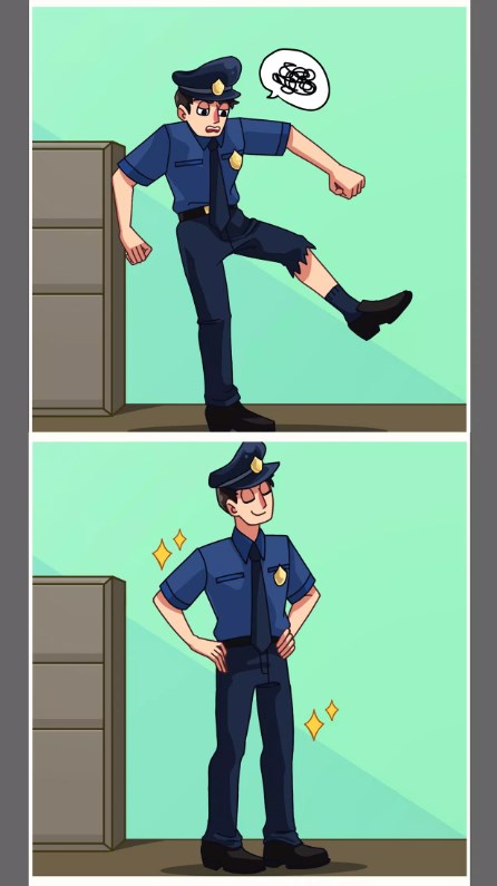 绘制警察拼图游戏