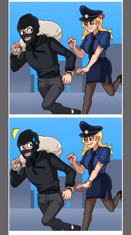 绘制警察拼图游戏