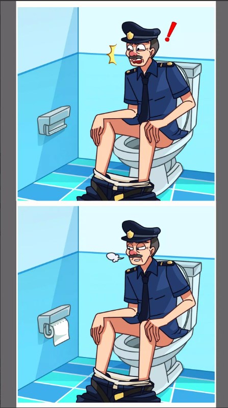 绘制警察拼图游戏