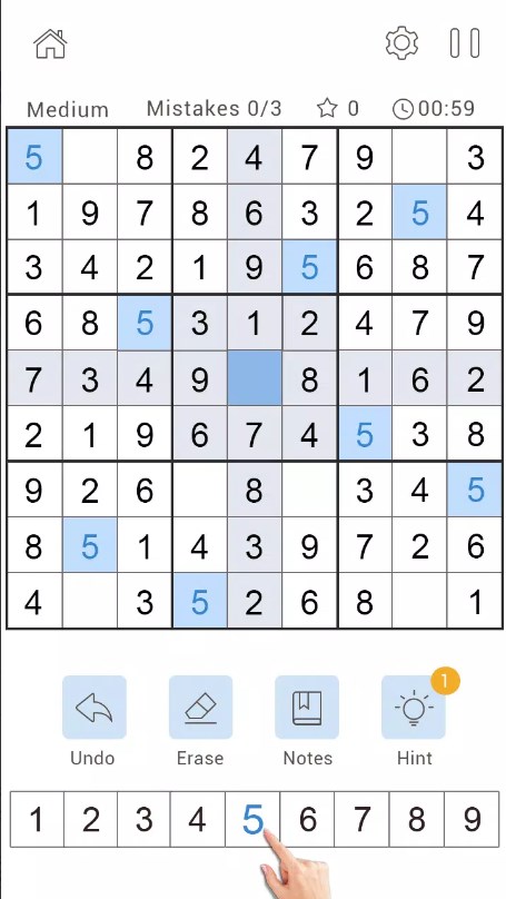 经典的每日数独游戏