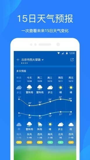 oppo天气预报新版本(weather)