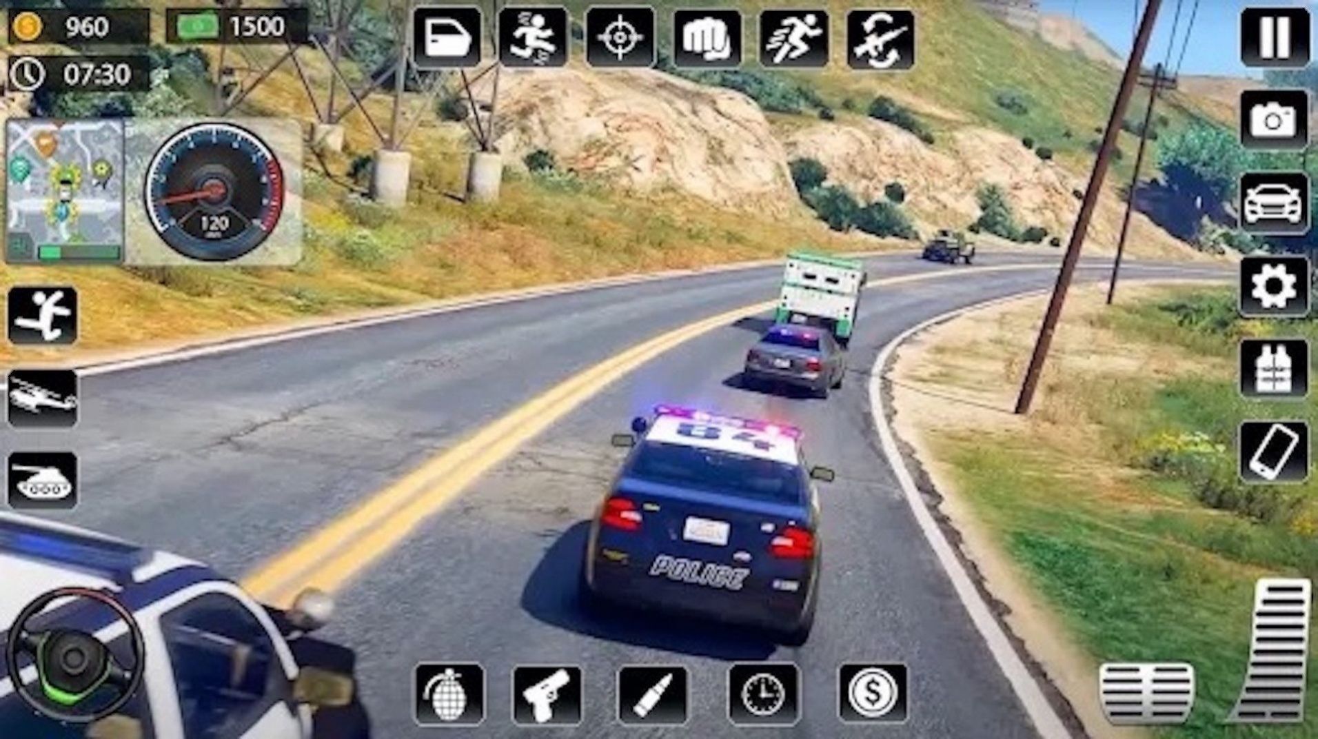 警车极限追击游戏