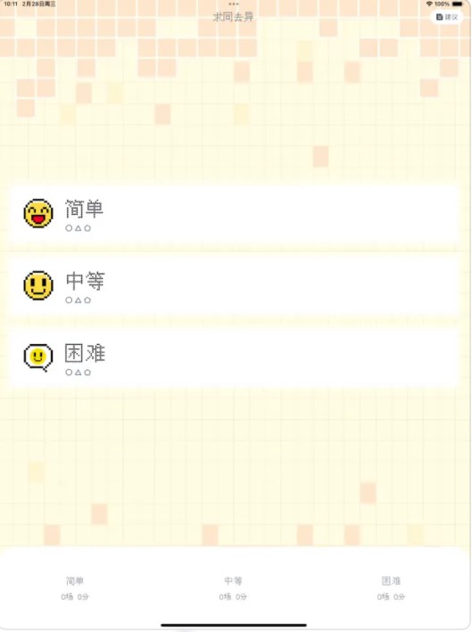 求同去异