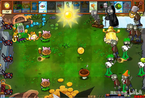 植物大战僵尸杂交版招财猫版