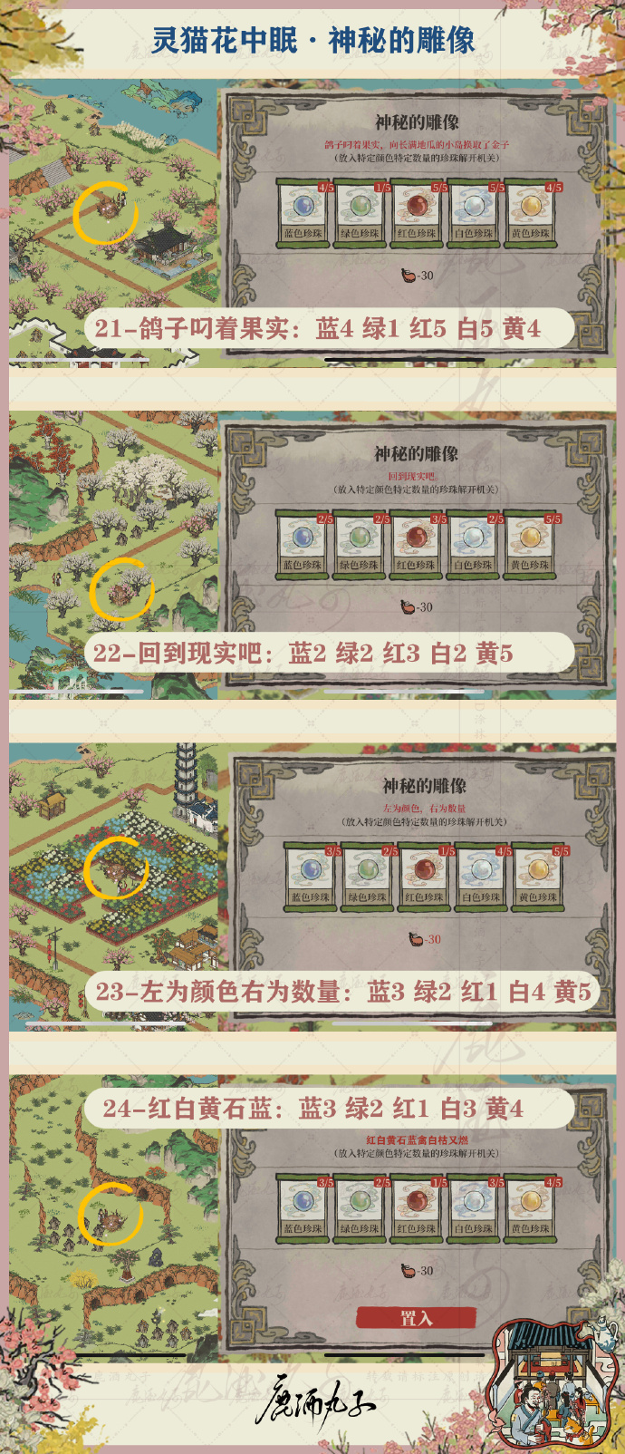江南百景图灵猫花中眠怎么玩