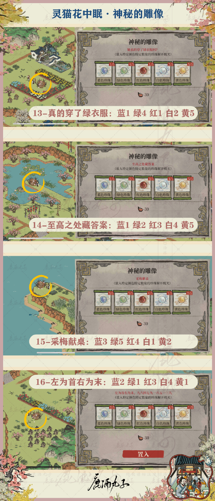 江南百景图灵猫花中眠怎么玩