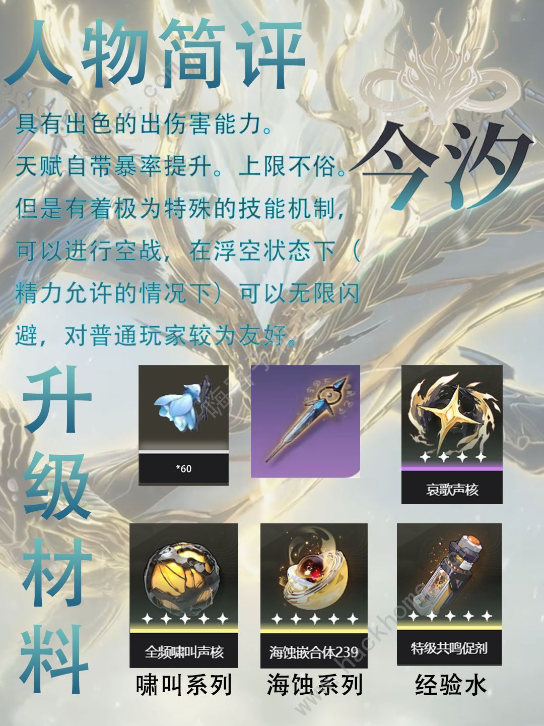 鸣潮今汐保姆级养成攻略 今汐武器声骸毕业搭配推荐图片2