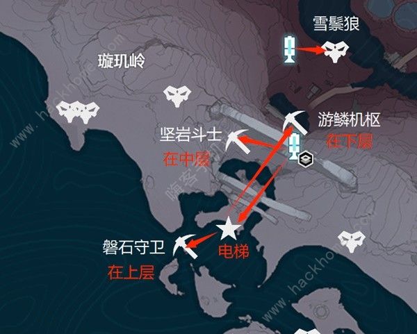 鸣潮1.1乘霄山Cost3声骸点在哪 乘霄山Cost3声骸刷取路线图分享图片4