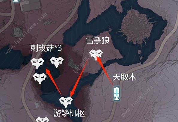 鸣潮1.1乘霄山Cost3声骸点在哪 乘霄山Cost3声骸刷取路线图分享图片6