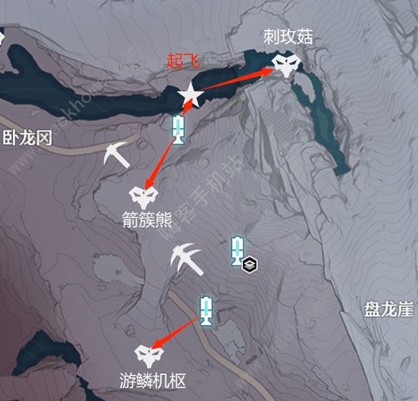 鸣潮1.1乘霄山Cost3声骸点在哪 乘霄山Cost3声骸刷取路线图分享图片11