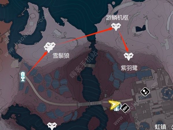 鸣潮1.1乘霄山Cost3声骸点在哪 乘霄山Cost3声骸刷取路线图分享图片3